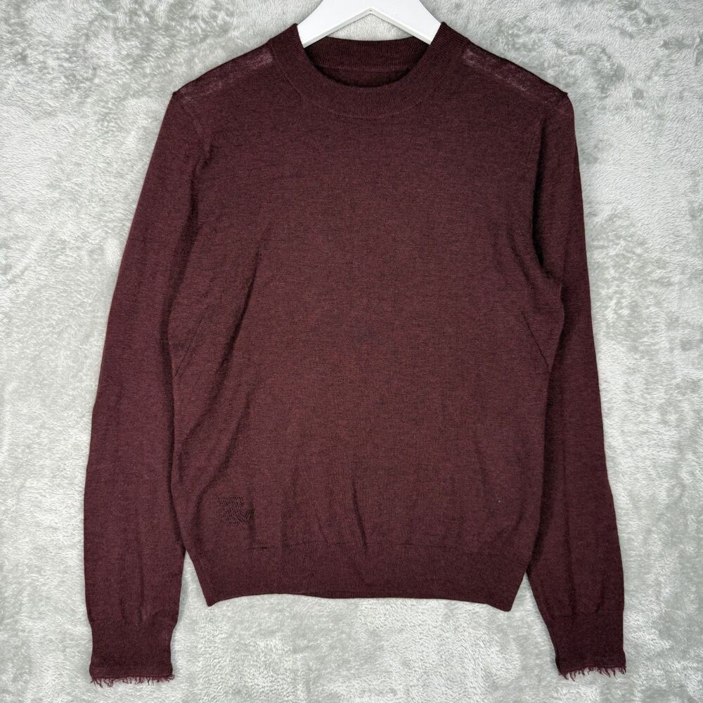 Zadig and Voltaire Cashmere Sweater Women Medium Cashmere Burgundy Ivy Pullover